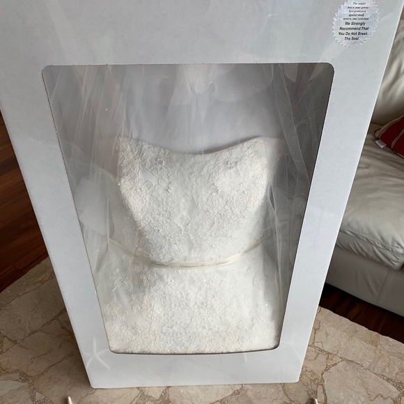 ✨David Bridal Wedding Dress w Anthropology Veil✨ - Picture 9 of 9